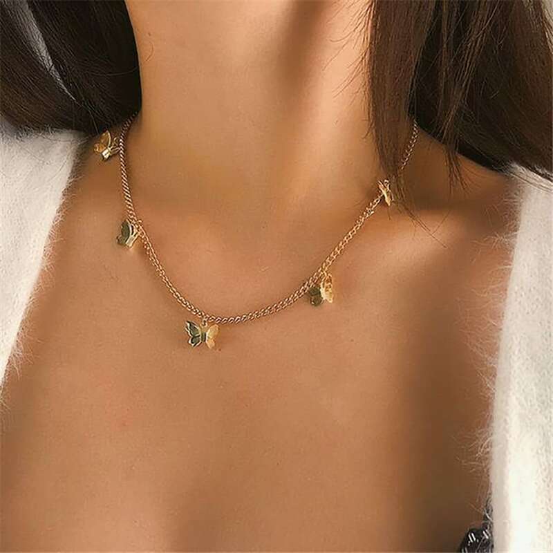 

Butterfly Chain Necklace, Gold