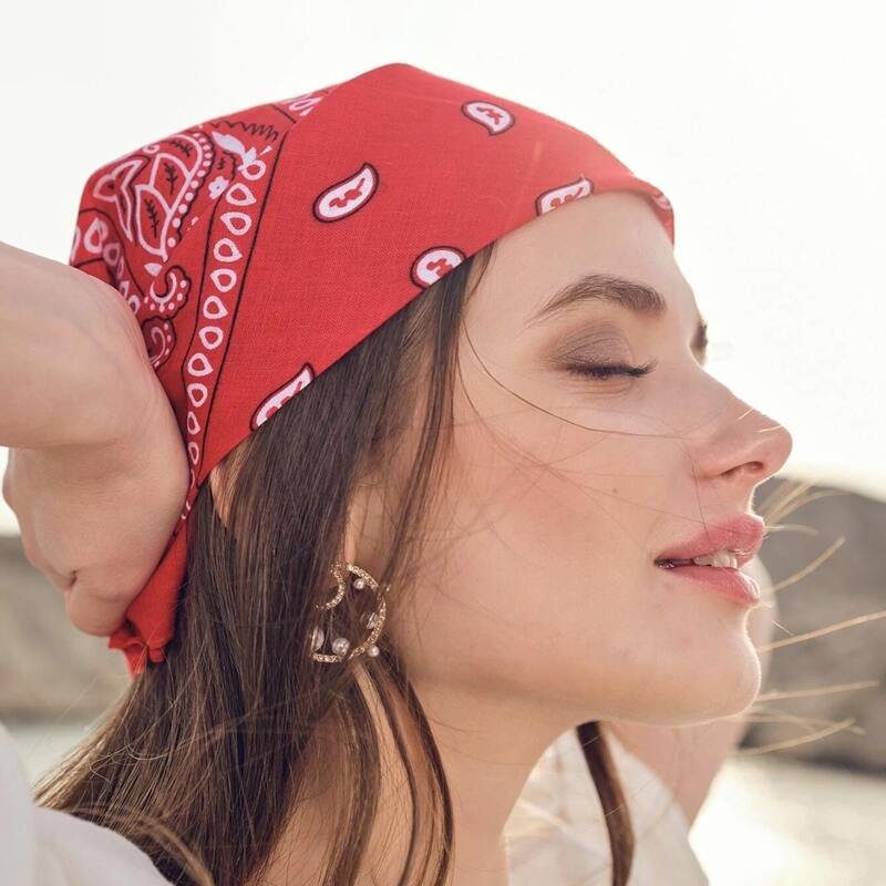 

Paisley Pattern Hair Band, Red