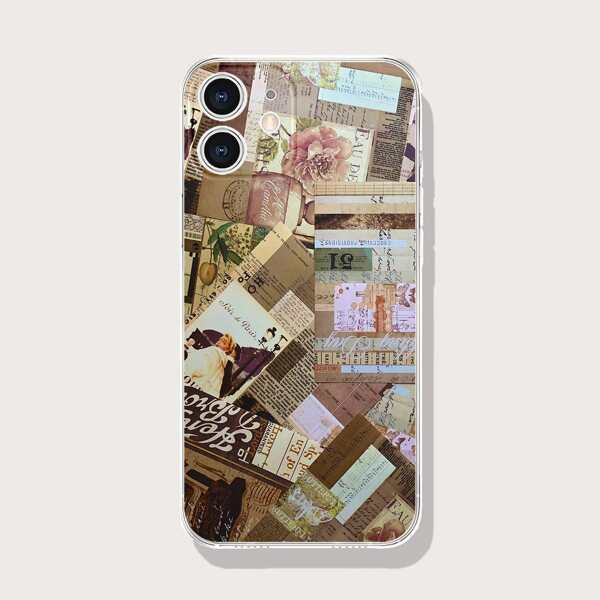 

Newspaper Phone Case, Khaki