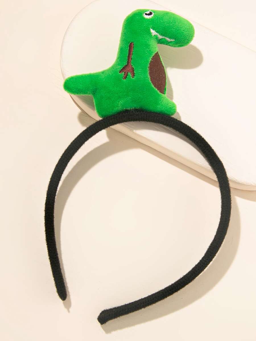 Diadema de niñas con dinosaurio de dibujos animados - Verde - Ver 1
