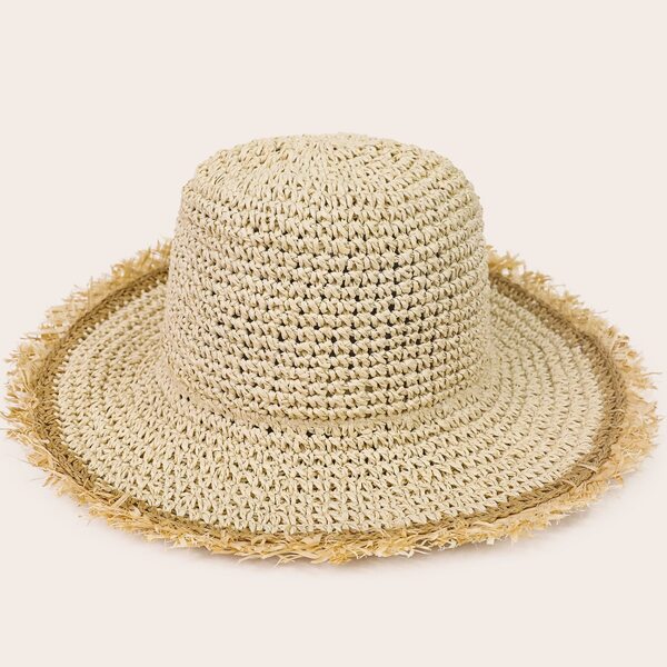 

Ruffle Hem Hat, Apricot