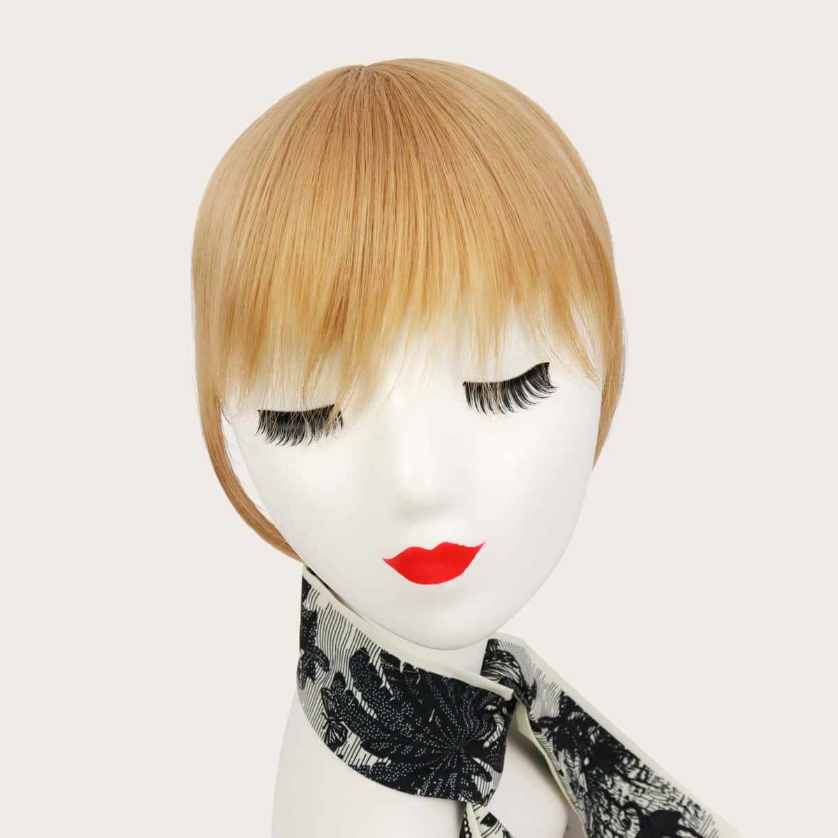 

Clip In Front Bangs With Sideburns, Apricot