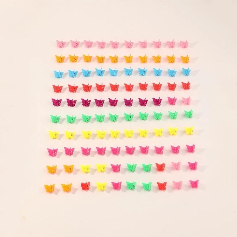 

100pcs Random Color Hair Claw, Multicolor