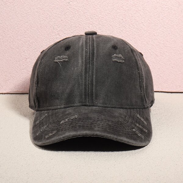 

Raw Hem Baseball Cap, Dark grey