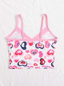 Heart Print Cami Top