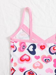Heart Print Cami Top