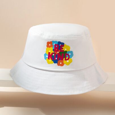 Letter Graphic Bucket Hat
