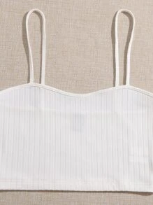 Muchica 4件裝羅紋針織短款吊帶上衣 - 彩色 - 查看 5