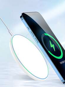 Desktop Wireless Fast Charger - White - View 2