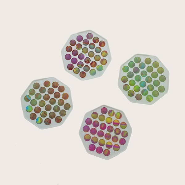 

1pc Random Octagon Push Pop Bubble, Multicolor