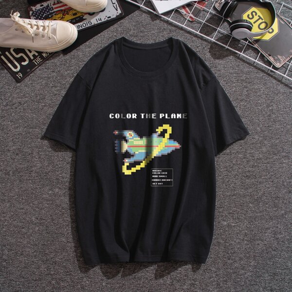 

Men Letter Graphic Crew Neck Tee, Black
