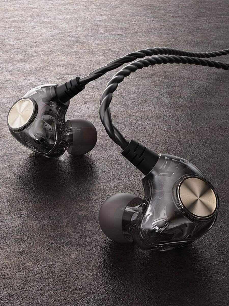 3.5毫米插頭有線耳機 - 黑色 - 查看 1