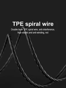 3.5毫米插頭有線耳機 - 黑色 - 查看 3