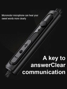 3.5毫米插頭有線耳機 - 黑色 - 查看 7