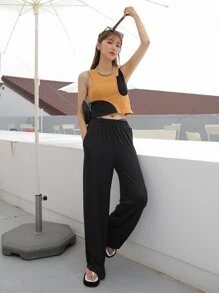 DAZY Áo nữ Bất đối xứng Khối Màu Giải trí - Nhiều màu - Xem 7