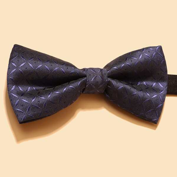 

Men Bow Knot Decor Tie, Navy blue