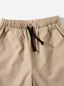 SHEIN Boys Gamepad Print Top & Shorts Set - Black - View 4