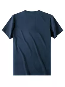 Hombres Camiseta con estampado de slogan y dibujo - Azul Marino - Ver 3