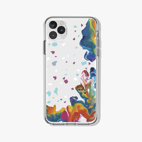

Flowing Liquid Pattern Phone Case, Clear