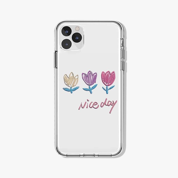 

Tulip Painted Phone Case, Clear
