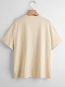 大碼蝴蝶圖案T恤