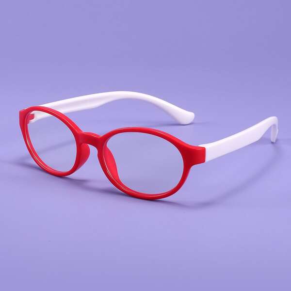 

Toddler Kids Anti-blue Light Glasses, Red and white