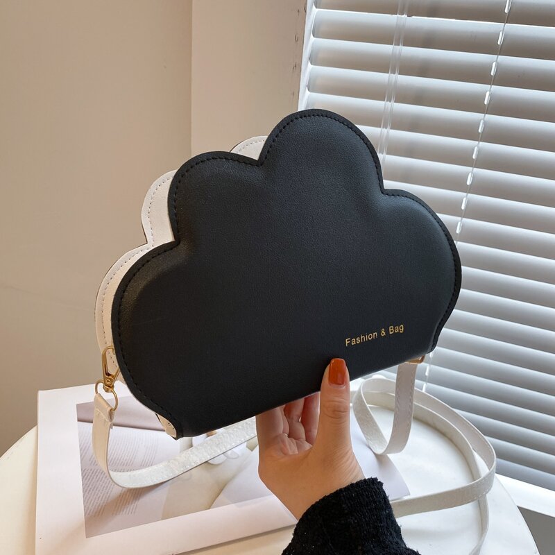 

Cloud Shaped Crossbody Bag, Black