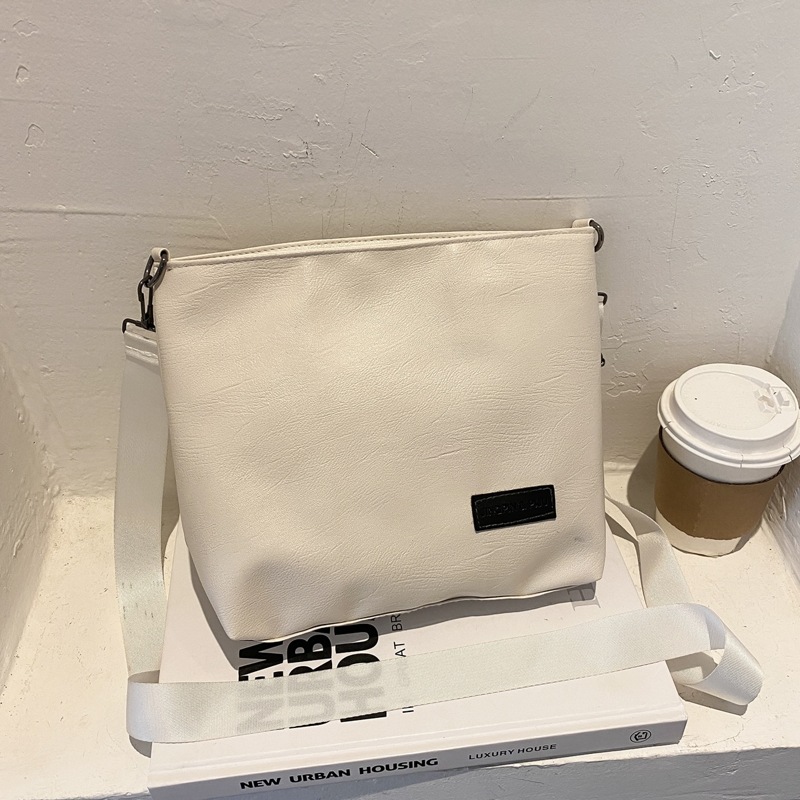 

Minimalist Crossbody Bag, White