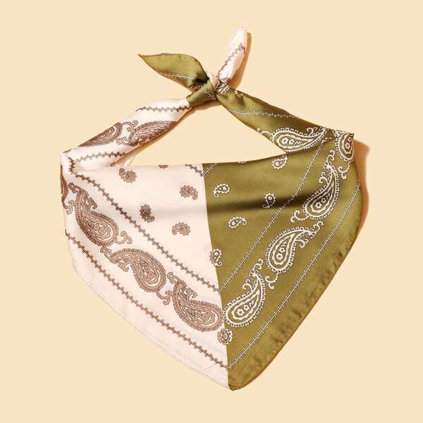 

Men Paisley Print Bandana, Multicolor