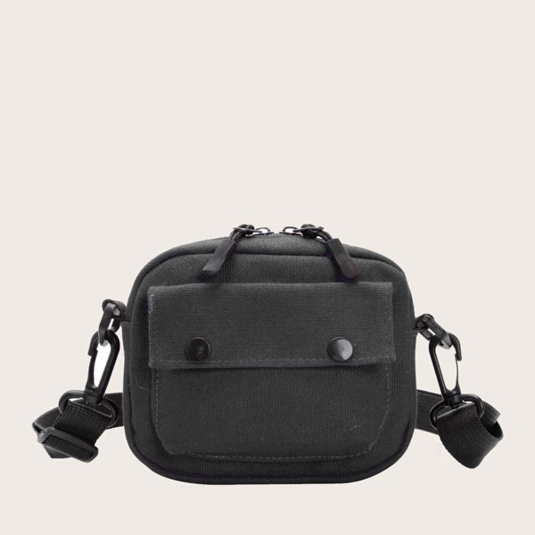 

Kids Solid Crossbody Bag, Black