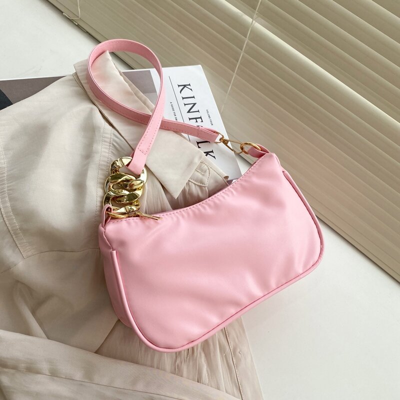 

Minimalist Baguette Bag, Pink