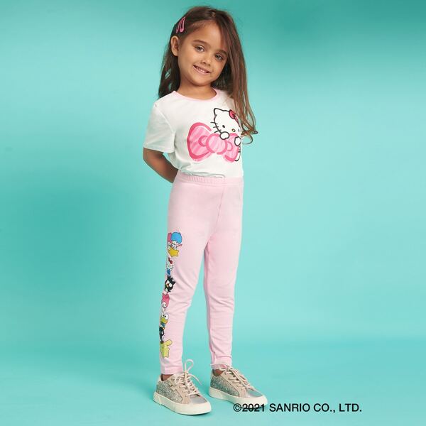 

Toddler Girls Kitty Cat Print Leggings, Pink