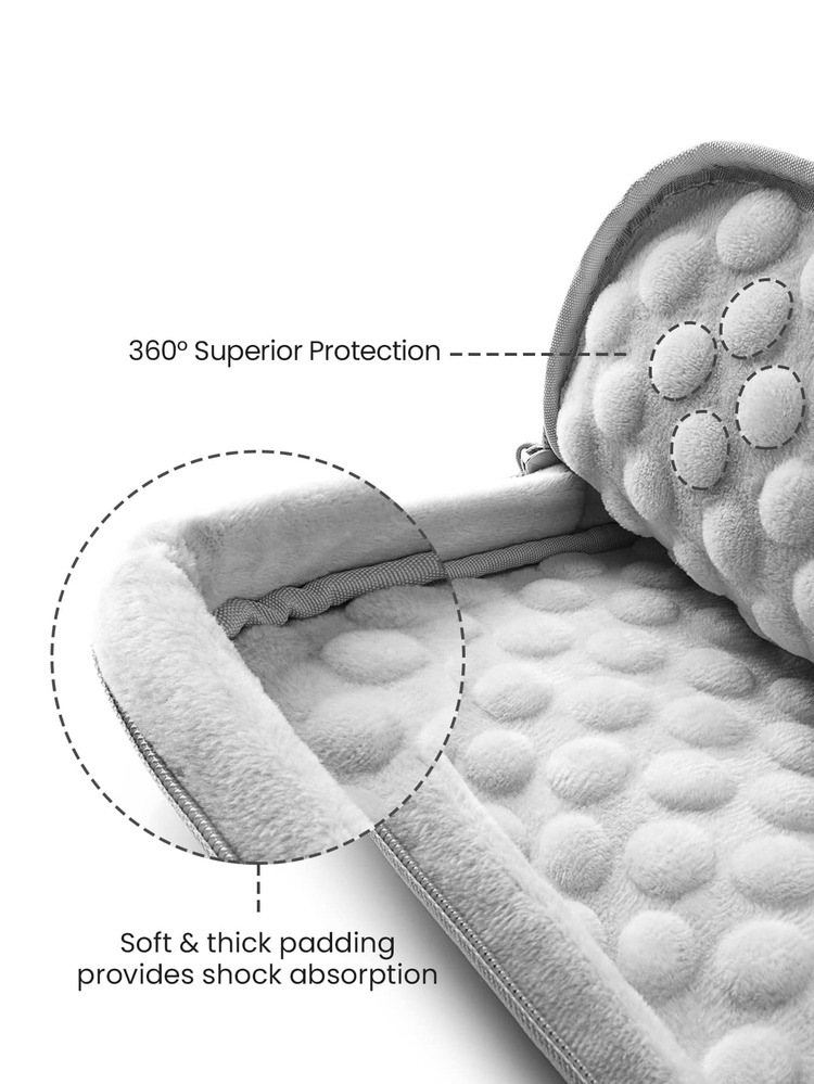 tomtoc Plain Laptop Bag Compatible With 12.3-13 Inch Microsoft Surface Pro - Grey - View 4