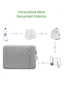 tomtoc 素色電腦包適用於英寸 - 灰色 - 查看 3
