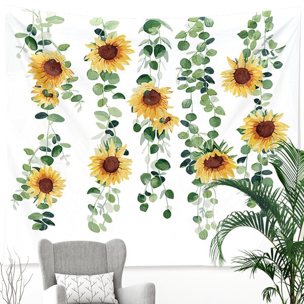 

Sunflower Print Tapestry, Multicolor