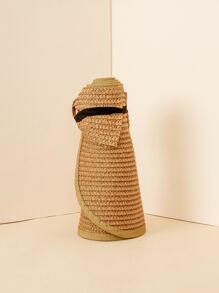 Mũ chống nắng đồng màu - Màu Khaki - Xem 3