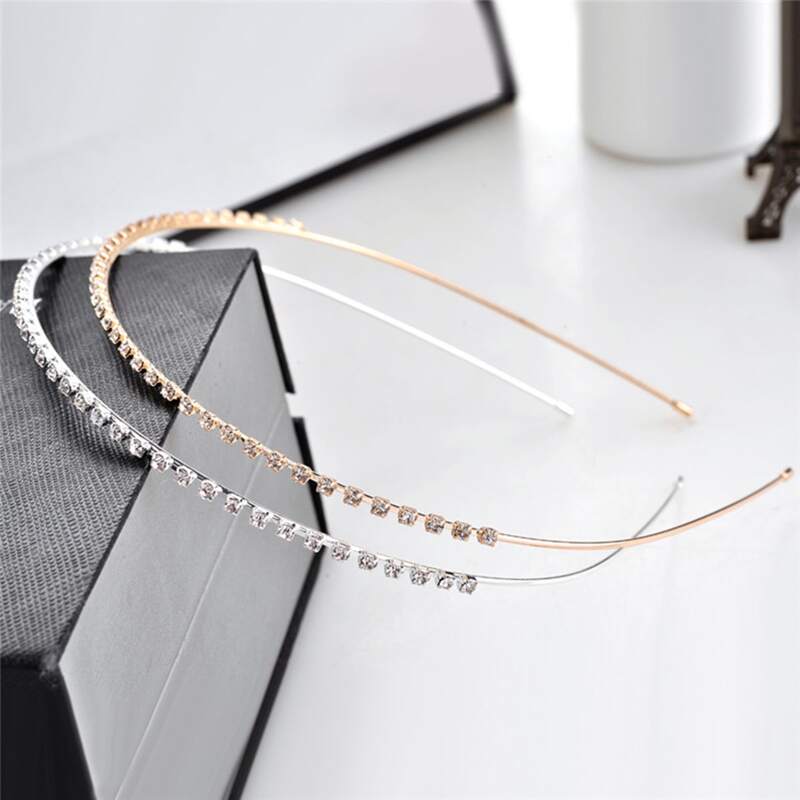 

2pcs Rhinestone Headband, Multicolor