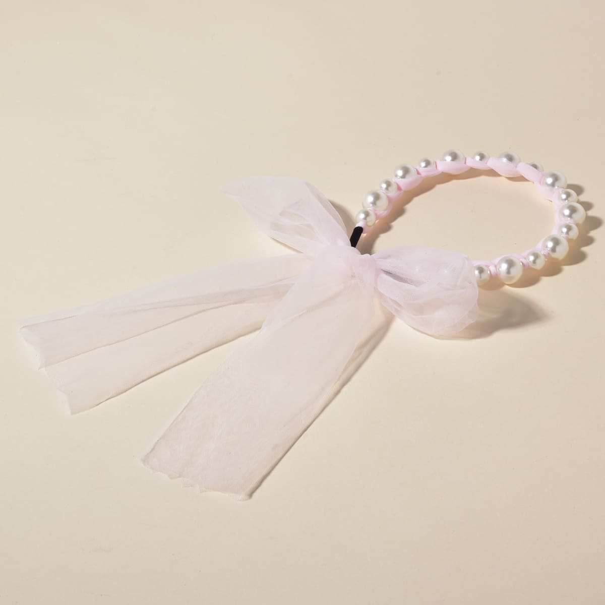 

Faux Pearl Decor Headband, Pink
