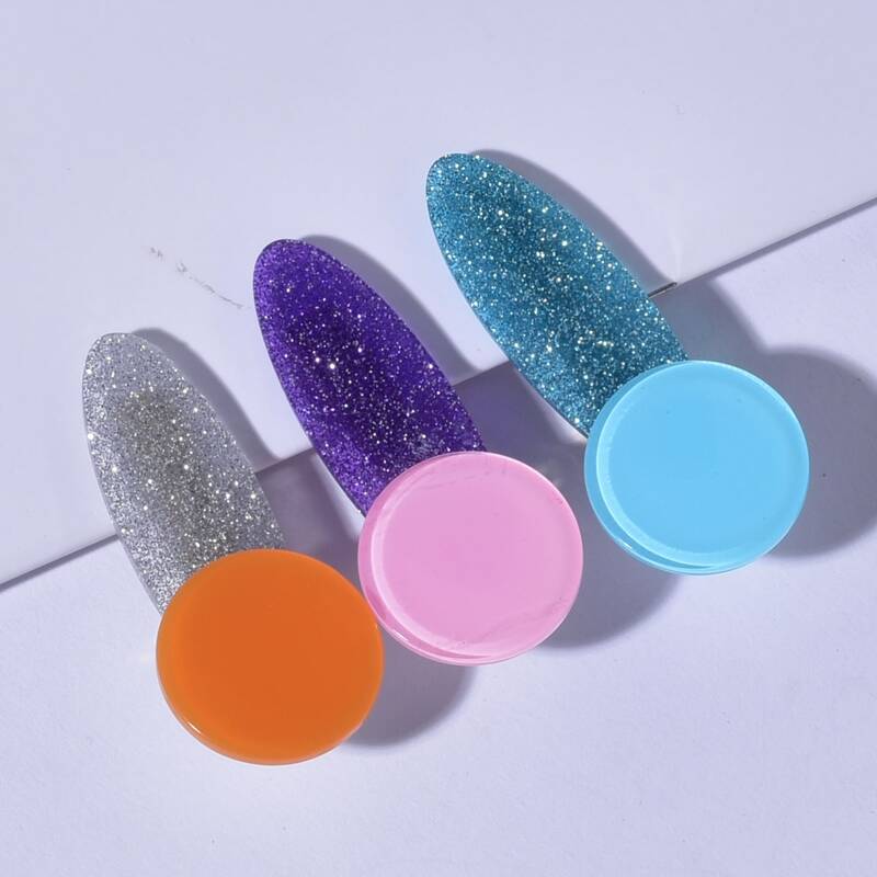 

3pcs Glitter Hair Clip, Multicolor