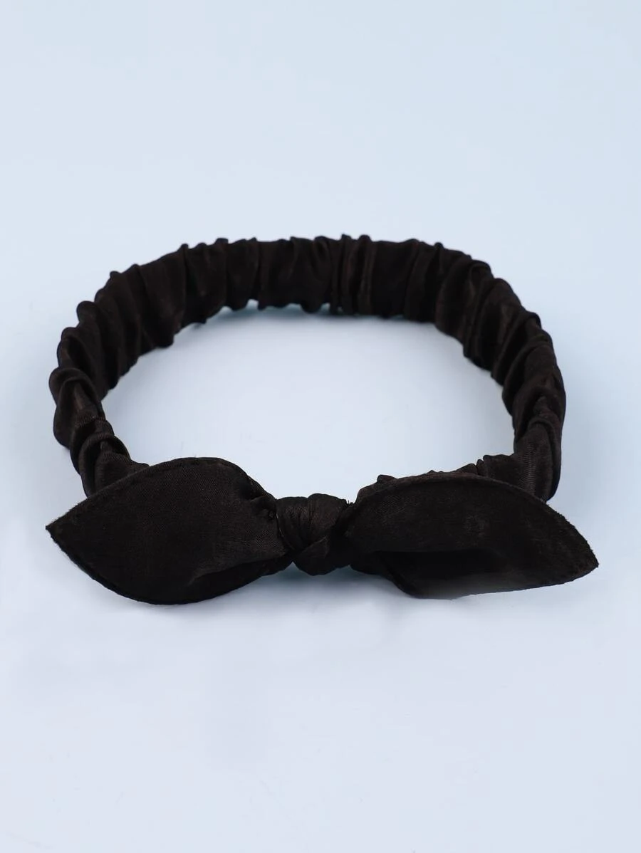 Toddler Girls Bow Decor Hair Band - Black - View 1