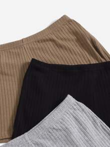 SHEIN EZwear 4pcs Rib-knit Shorts