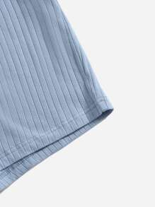 Muchica 4pcs Rib-knit Shorts - Multicolor - View 4