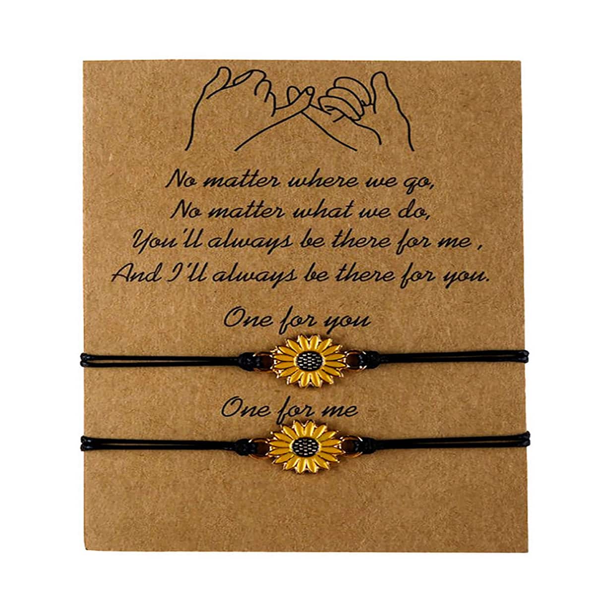 

2pcs Floral Decor Rope Bracelet, Multicolor