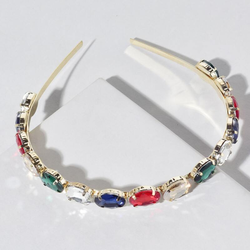 

1pc Rhinestone Headband, Multicolor