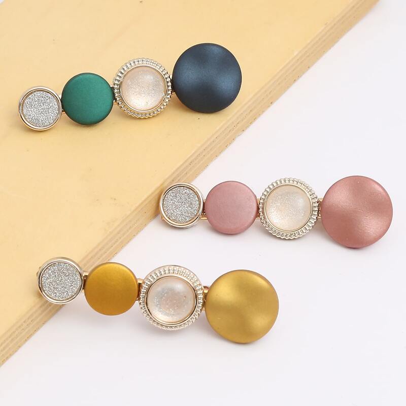 

3pcs Geo Decor Hair Clip, Multicolor