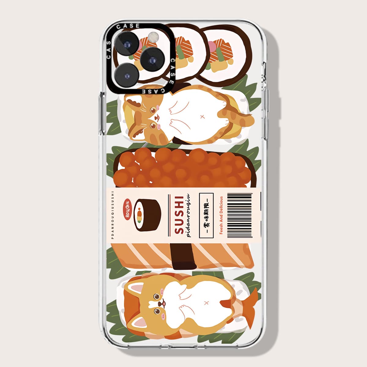 

Cartoon Print Phone Case, Multicolor