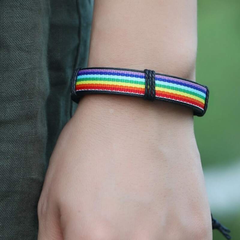 

Colorful Striped Bracelet, Multicolor