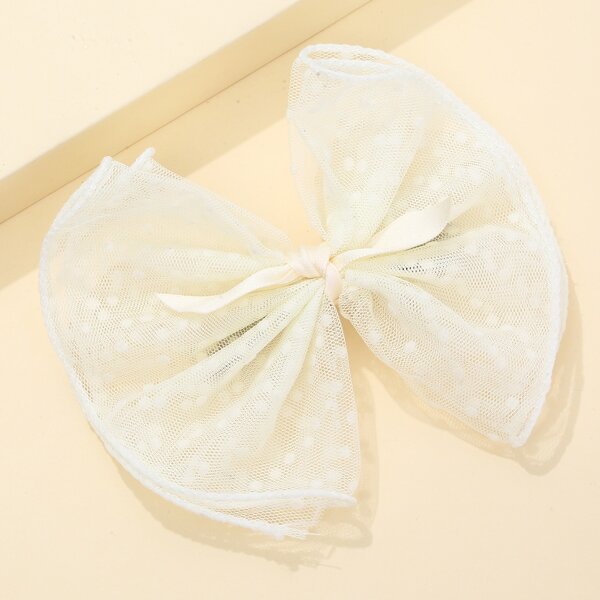 

Bow Knot Decor Hair Clip, White