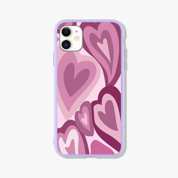 

Heart Pattern Phone Case, Multicolor