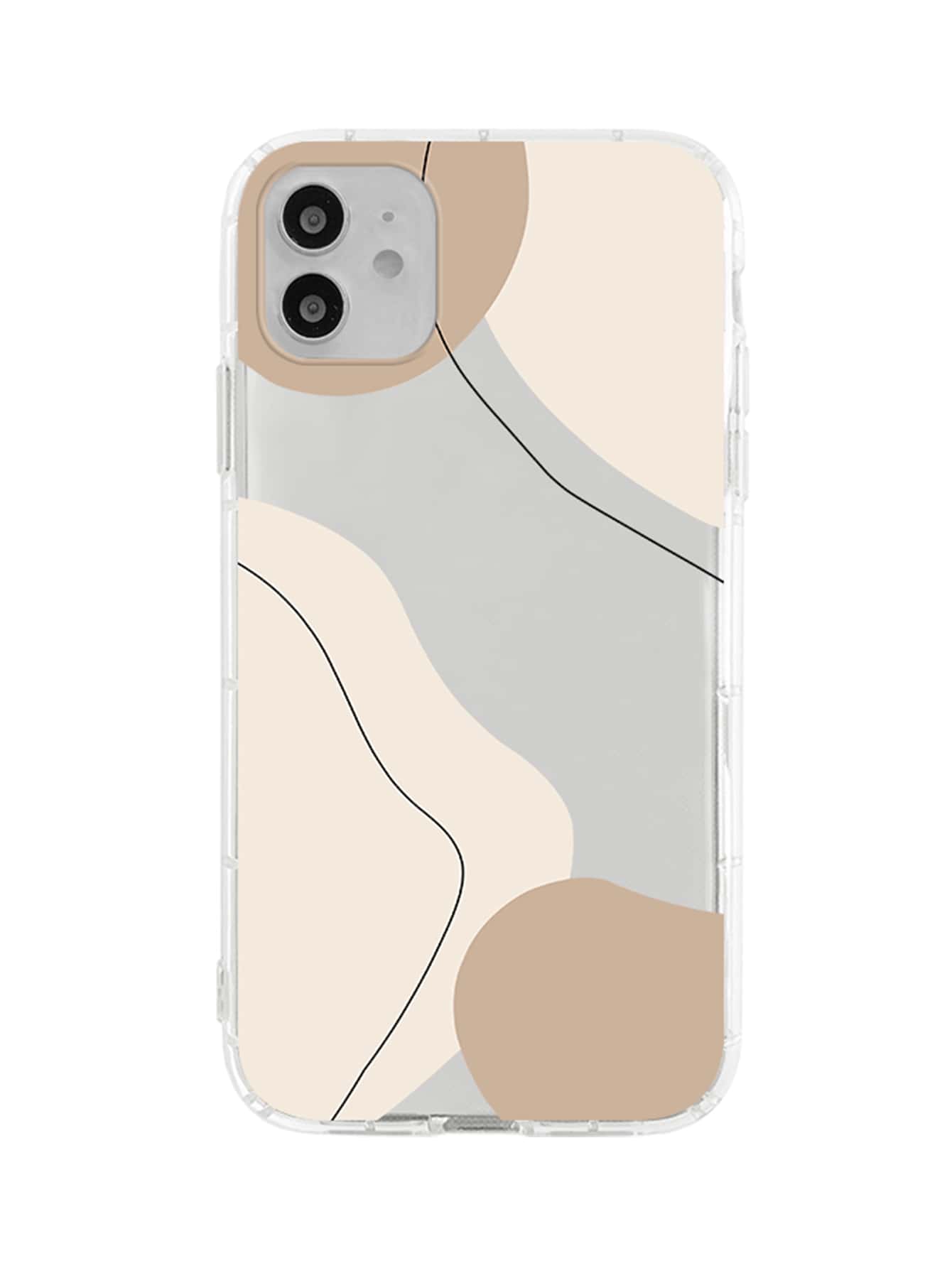 Abstract Pattern Phone Case - Multicolor - View 1